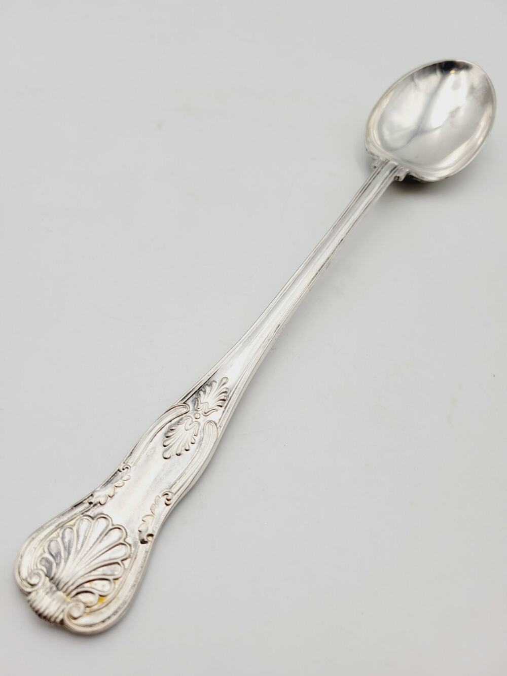 FB Rogers Italy Silverplated Repousse Kings Shell Salad Serving Spoon Discontinu